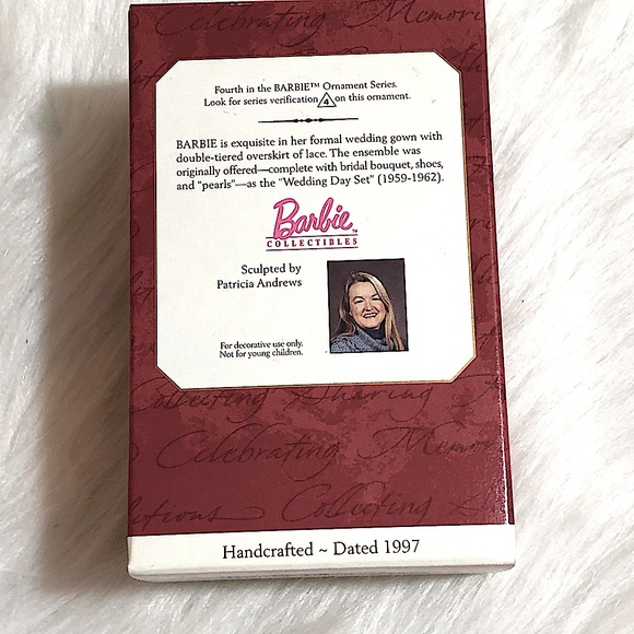 1997 Barbie Wedding Day Collection Ornaments ~ Reasonable offers accepted - Picture 5 of 5